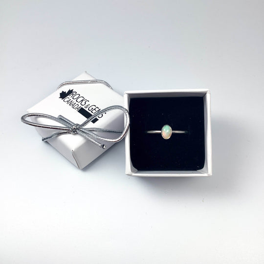 Australian Opal Ring-Rocks and Gems Canada