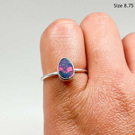 Australian Opal Ring-Rocks and Gems Canada