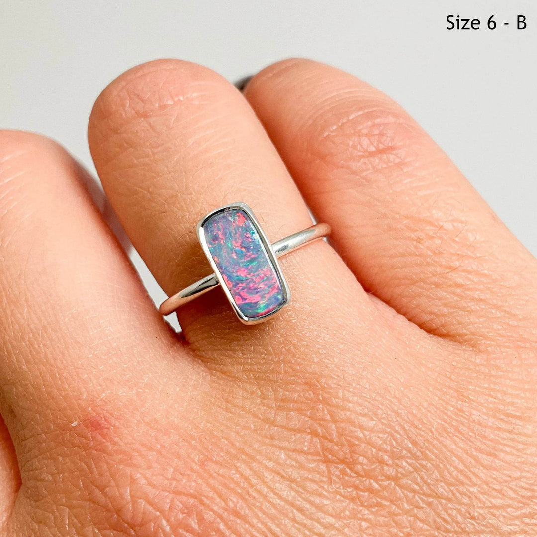 Australian Opal Ring-Rocks and Gems Canada