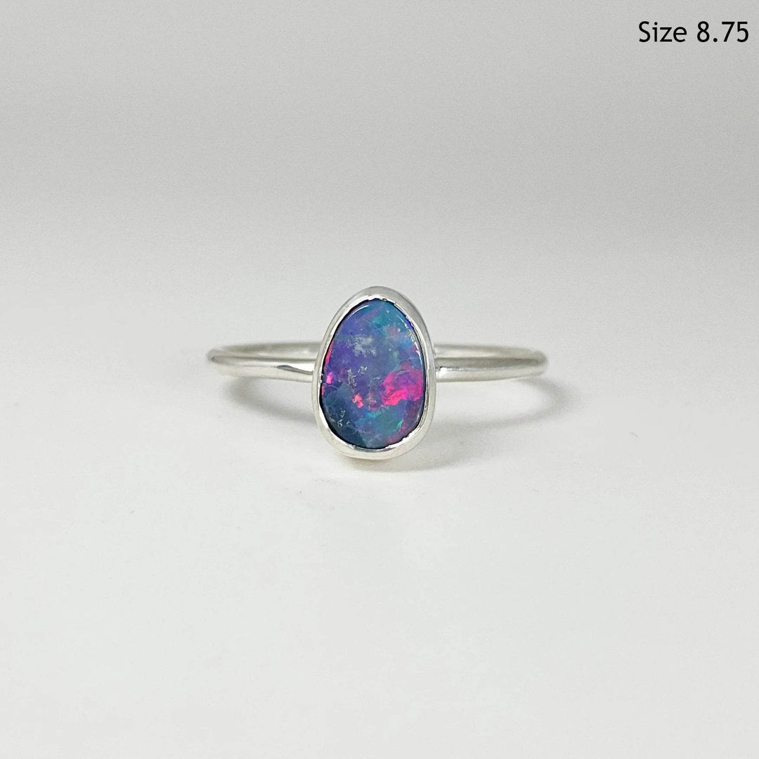 Australian Opal Ring-Rocks and Gems Canada
