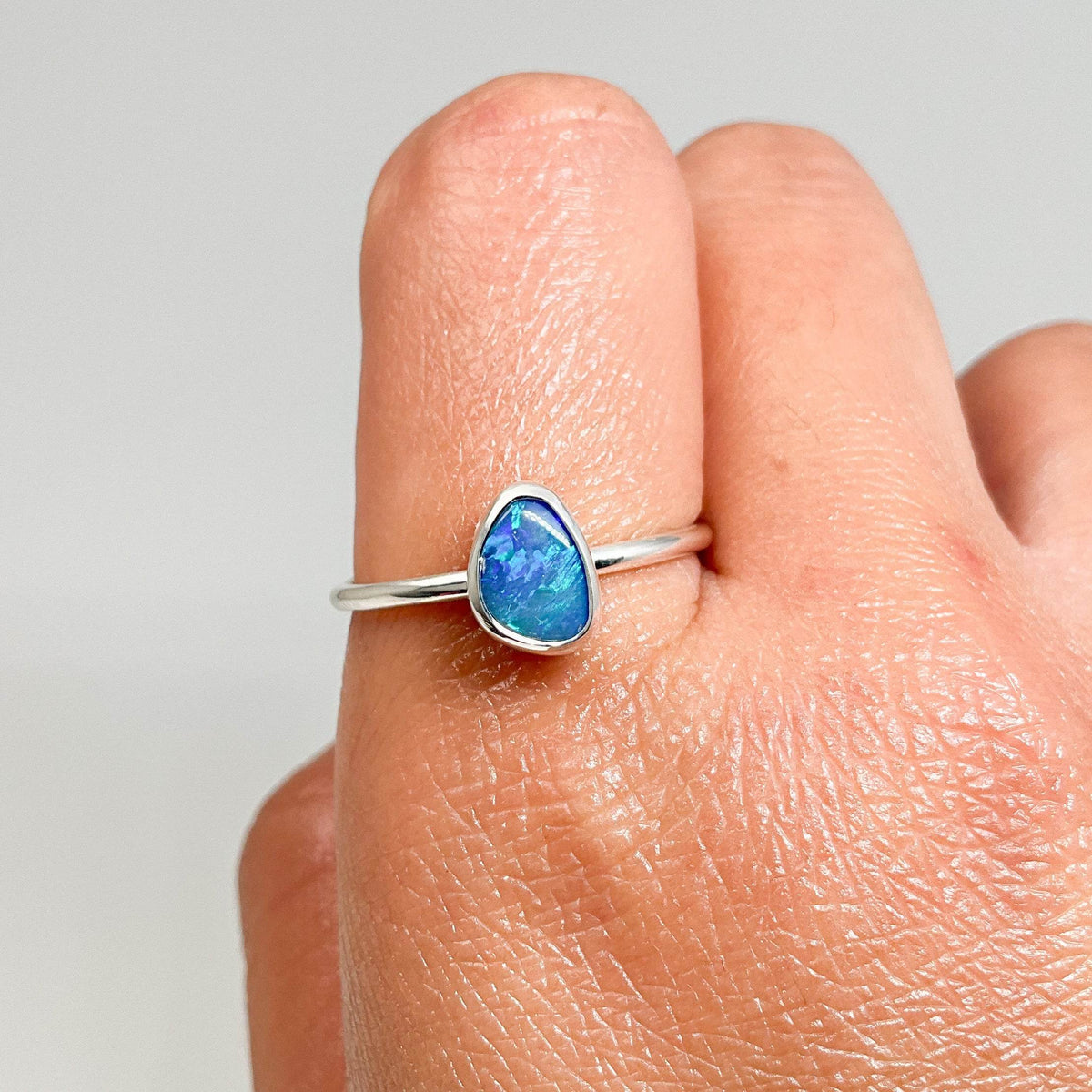 Australian Opal Ring-Rocks and Gems Canada