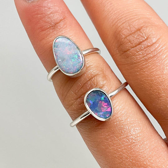 Australian Opal Ring-Rocks and Gems Canada