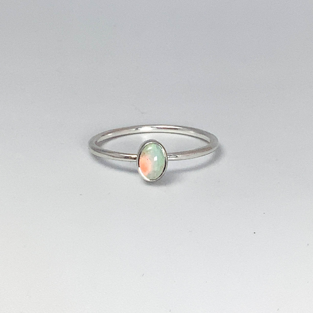 Australian Opal Ring-Rocks and Gems Canada