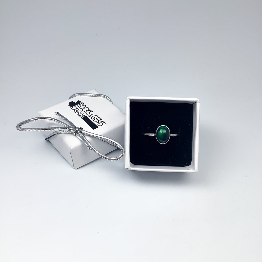 Black Ethiopian Opal Ring
