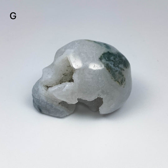 Moss Agate Skulls - Rocks and Gems Canada