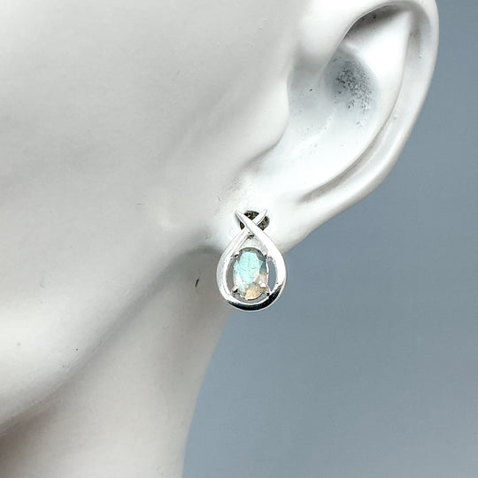 Labradorite Stud Earrings