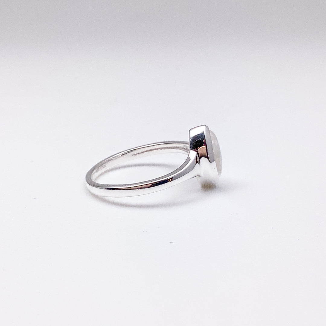 Rainbow Moonstone Ring - Rocks and Gems Canada