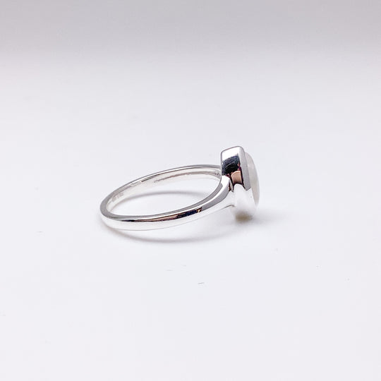 Rainbow Moonstone Ring - Rocks and Gems Canada