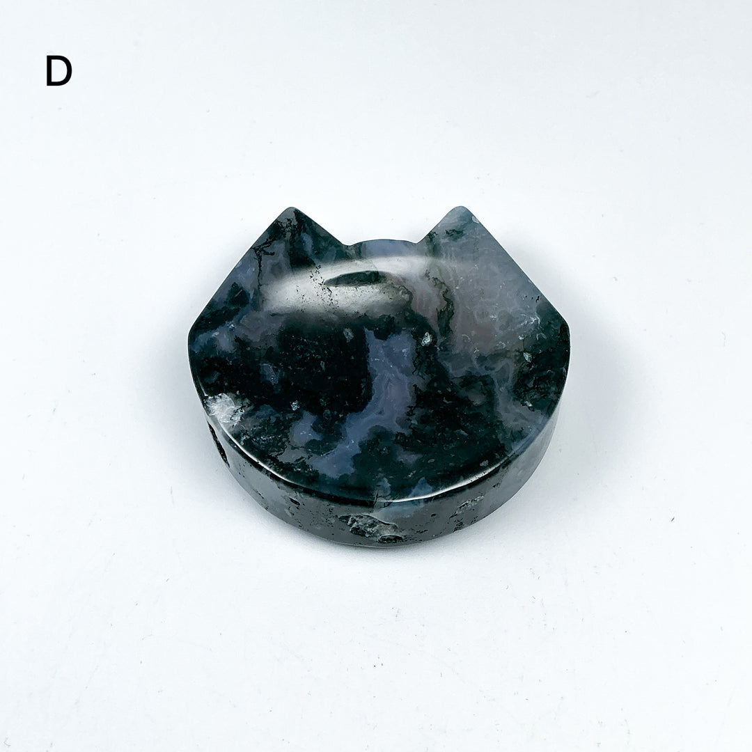Moss Agate Cat Mini Bowl - Rocks and Gems Canada