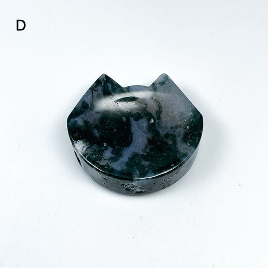 Moss Agate Cat Mini Bowl - Rocks and Gems Canada