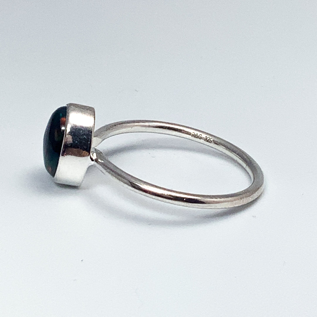 Black Ethiopian Opal Ring