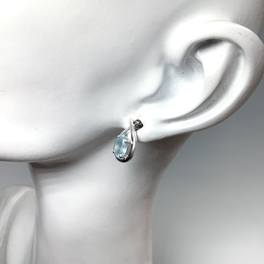 Aquamarine Stud Earrings