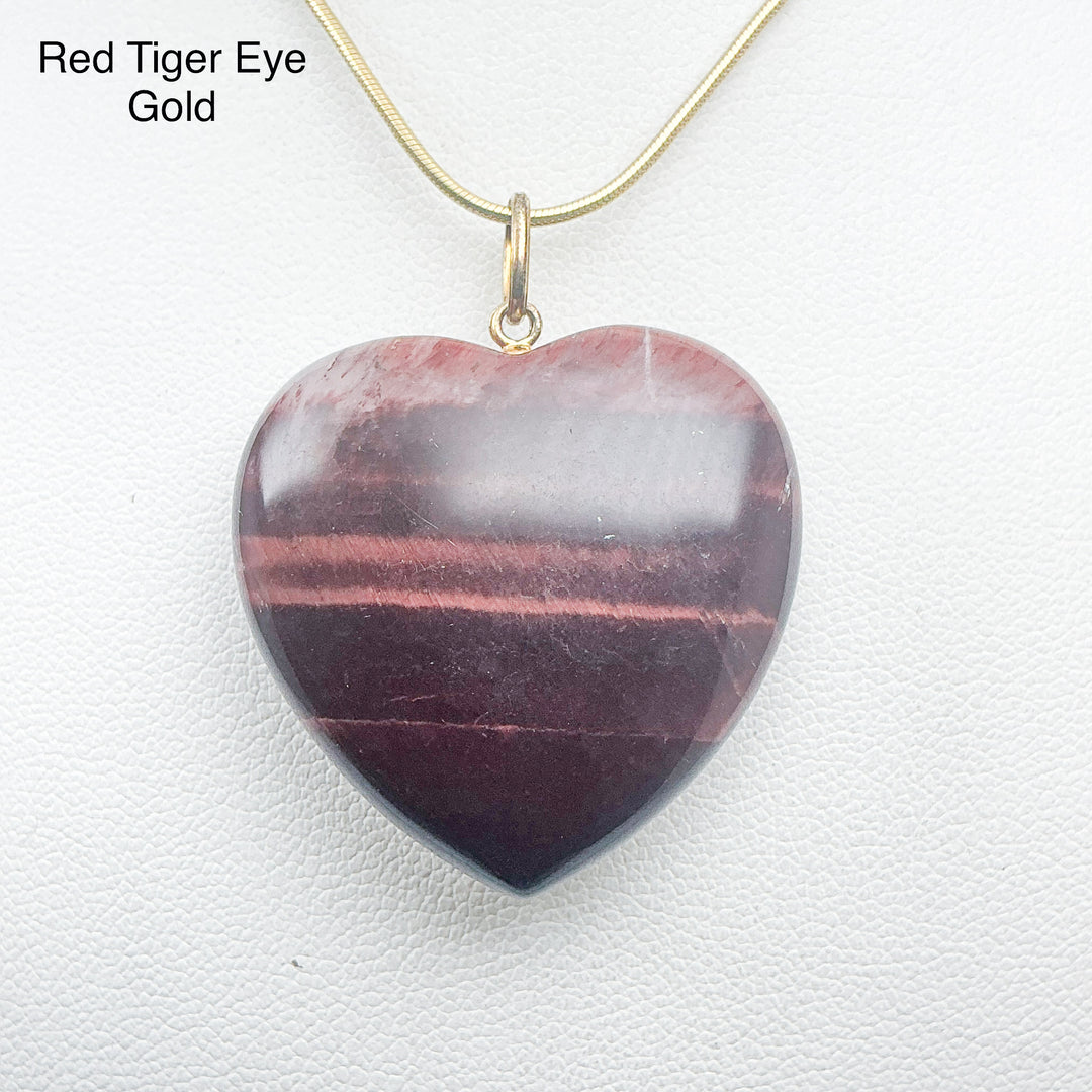 Heart Shaped Gemstone Pendant