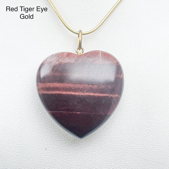 Heart Shaped Gemstone Pendant