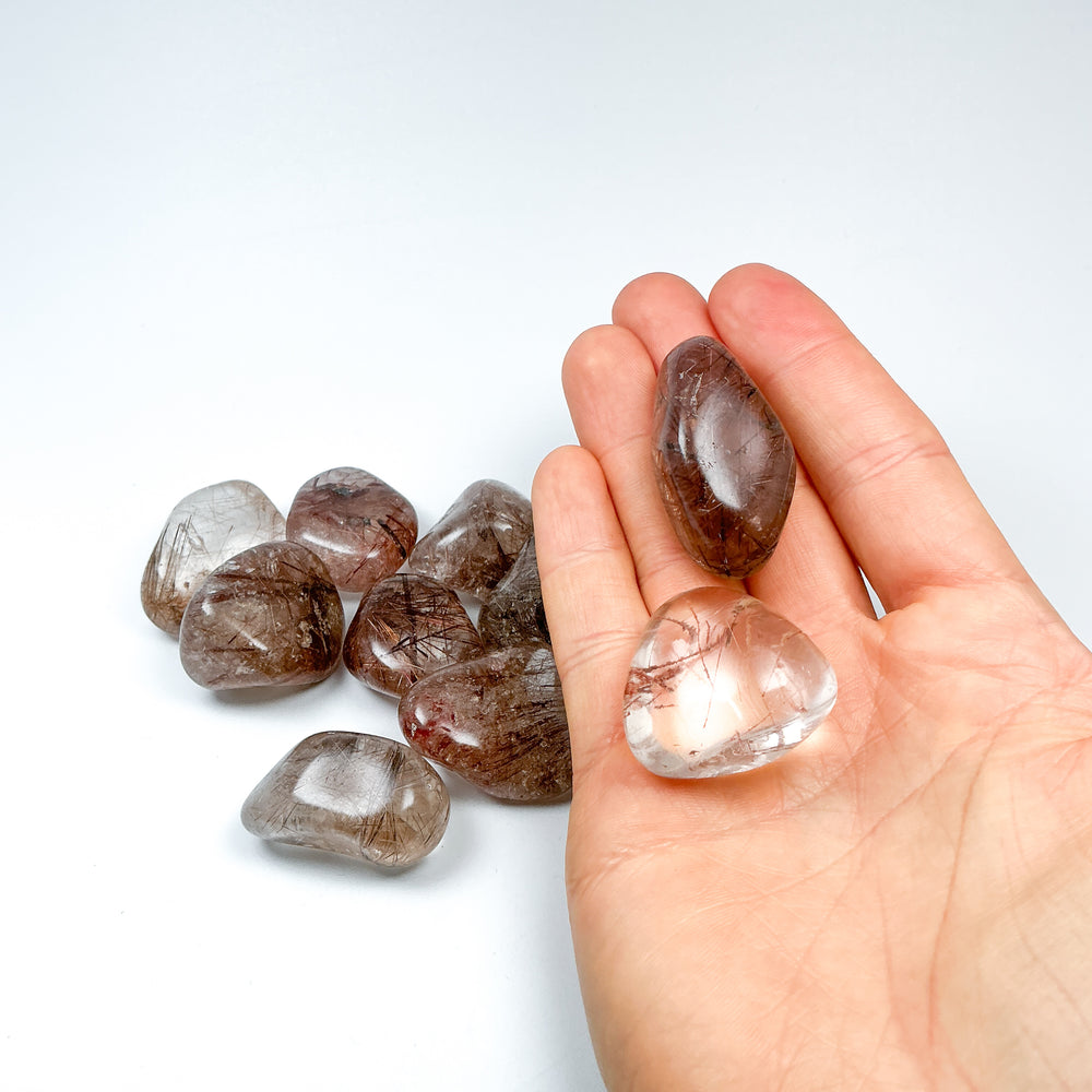 Rutilated Quartz Tumble - Rocks and Gems Canada