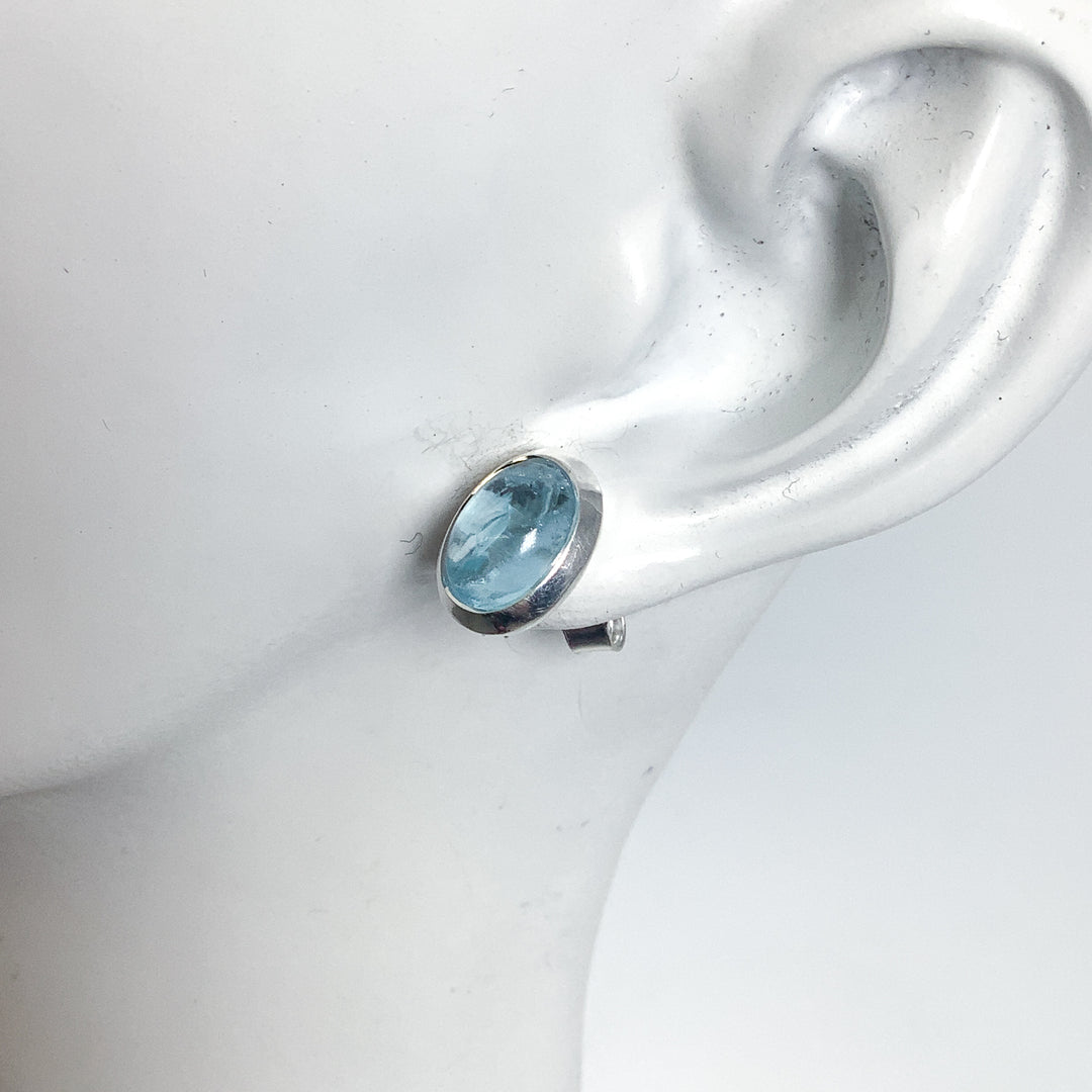 Aquamarine Stud Earrings