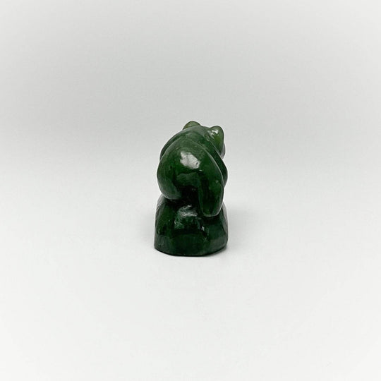 BC Jade Bear Carving-Rocks and Gems Canada