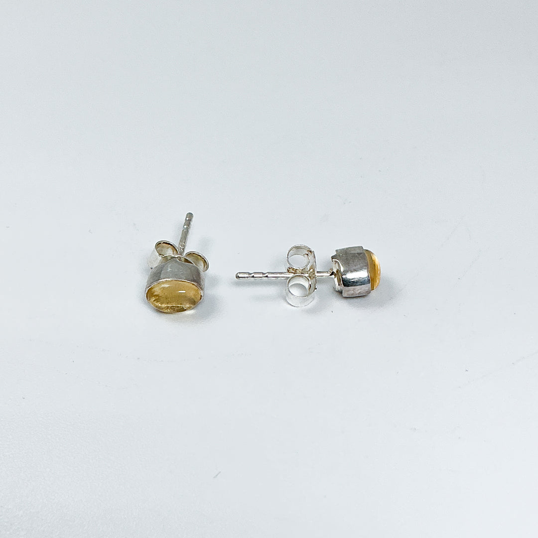 Citrine Stud Earrings