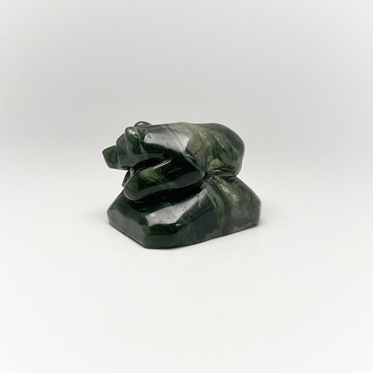 BC Jade Bear Carving - Rocks and Gems Canada