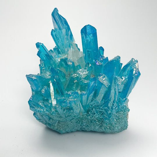 Aqua Aura Quartz Cluster