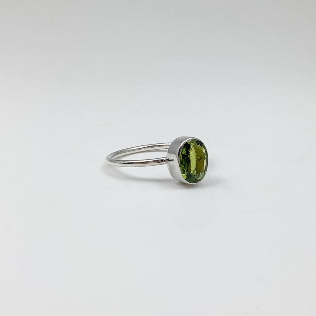 Green Tourmaline Ring - Rocks and Gems Canada