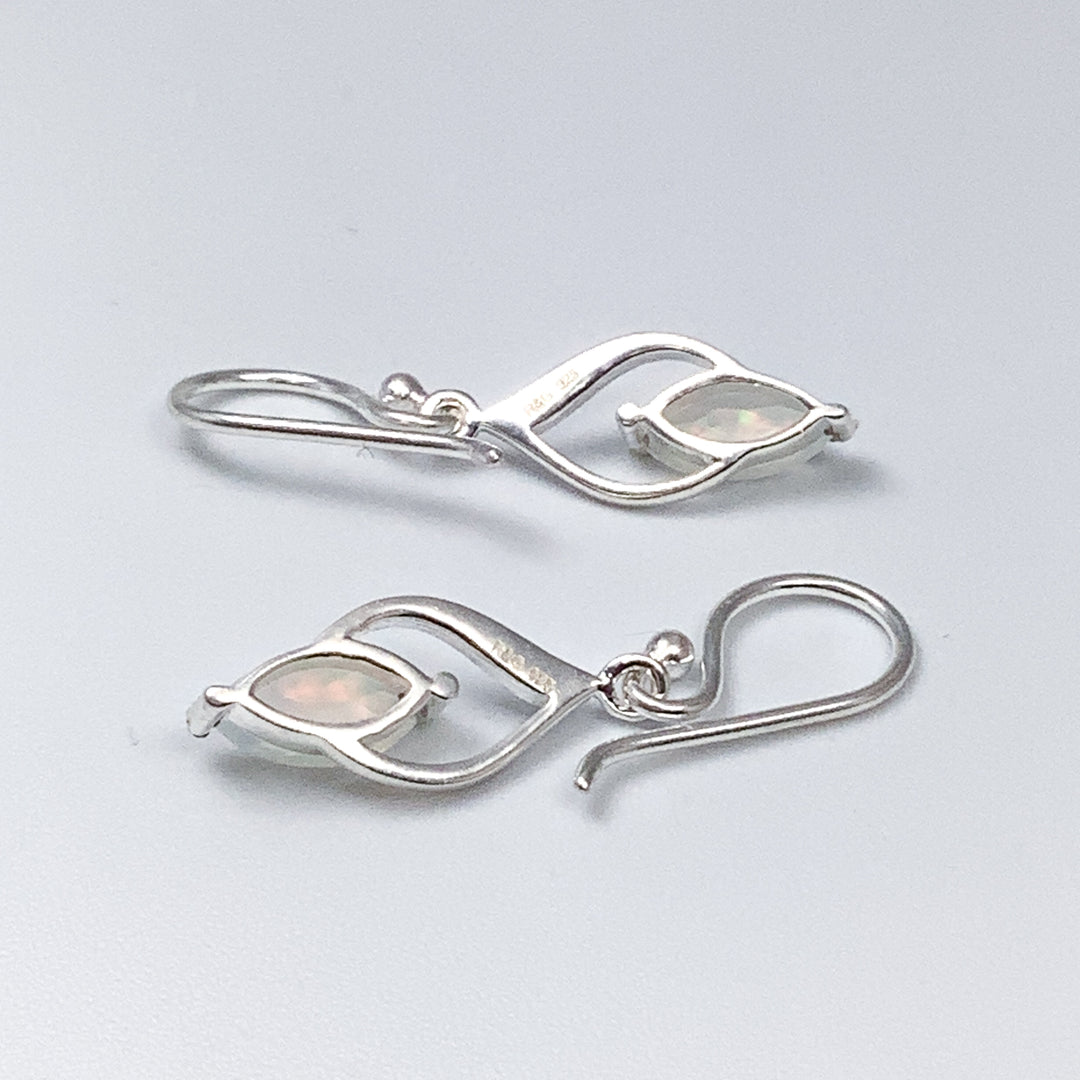 Fire Opal Dangle Earrings
