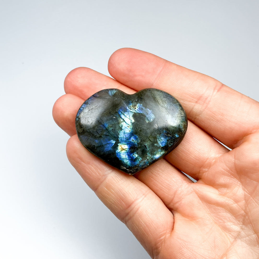 Labradorite Heart