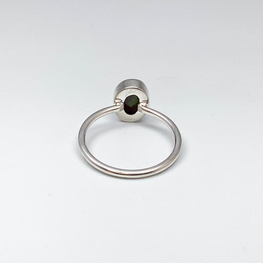 Black Ethiopian Opal Ring-Rocks and Gems Canada