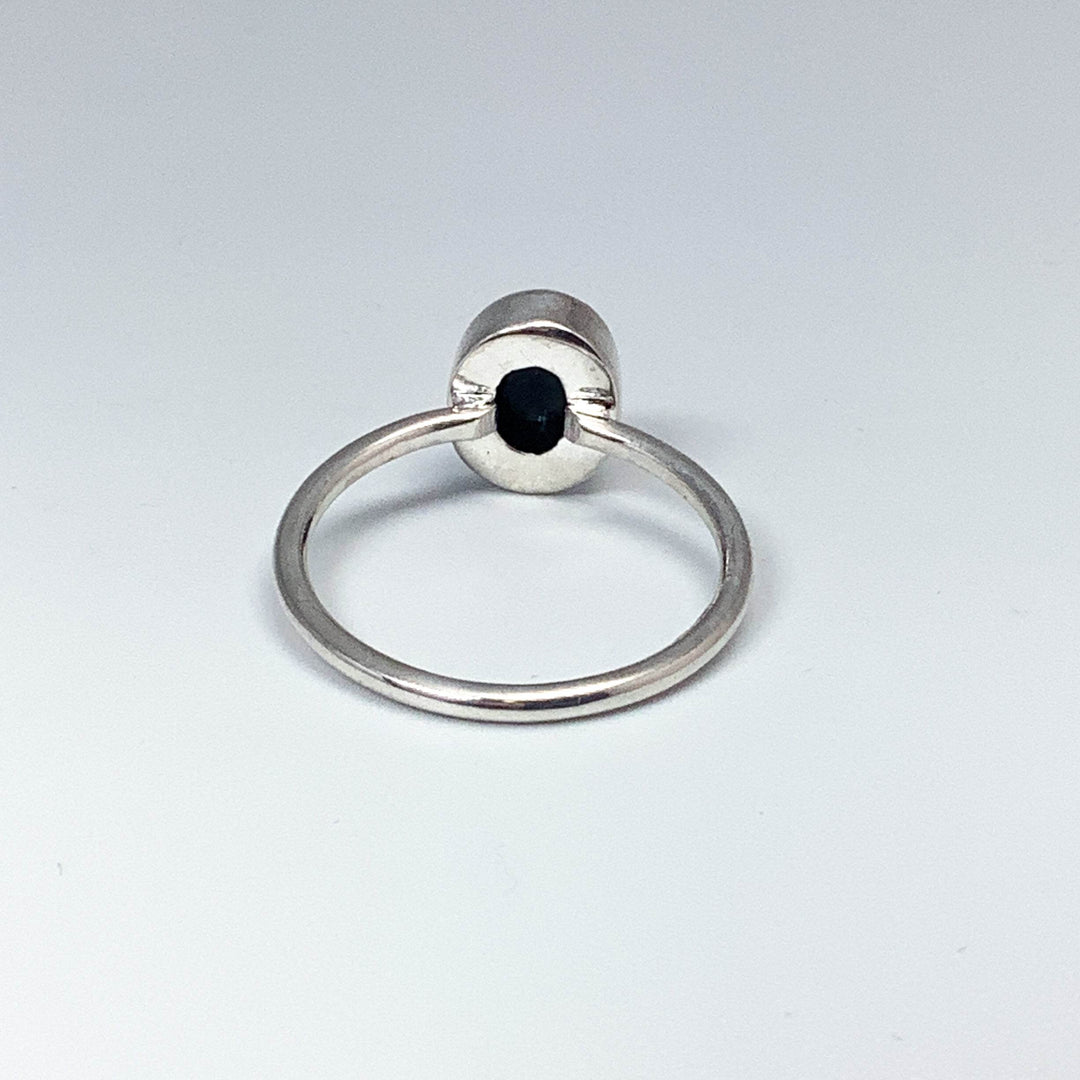 Black Ethiopian Opal Ring-Rocks and Gems Canada