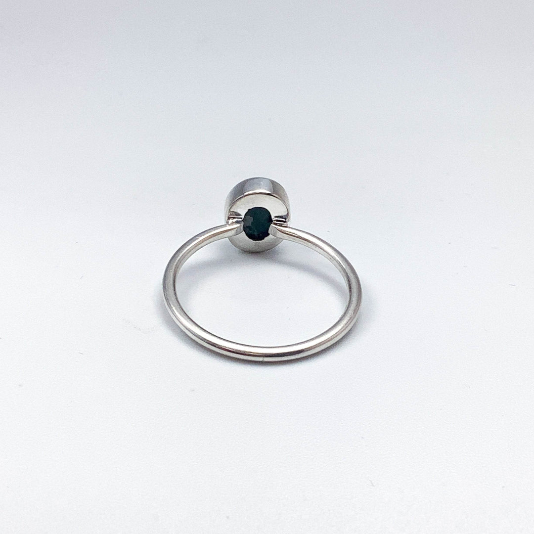 Black Ethiopian Opal Ring-Rocks and Gems Canada