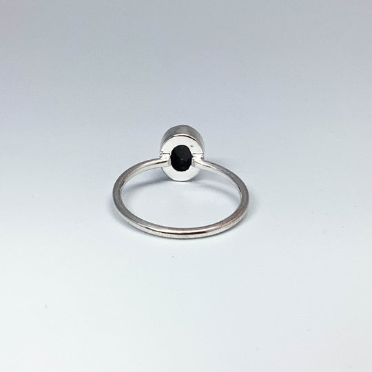 Black Ethiopian Opal Ring-Rocks and Gems Canada