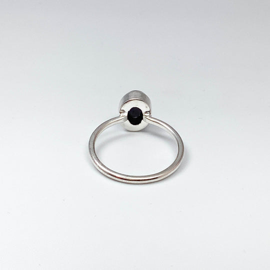 Black Ethiopian Opal Ring-Rocks and Gems Canada
