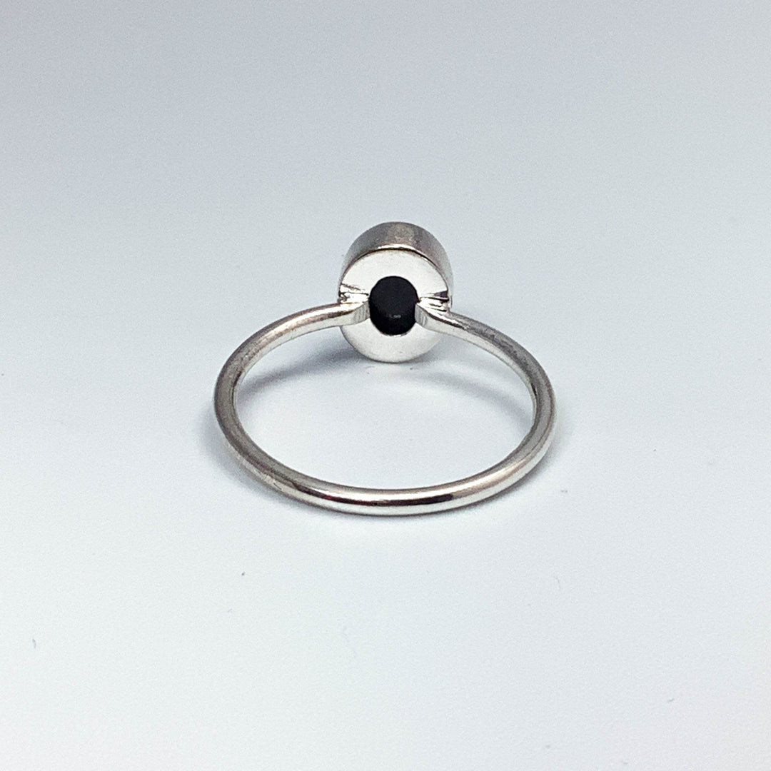 Black Ethiopian Opal Ring-Rocks and Gems Canada
