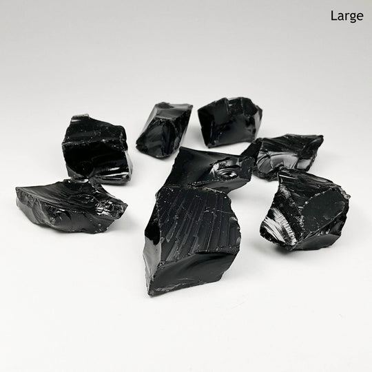 Black Obsidian Rough Chunk-Rocks and Gems Canada