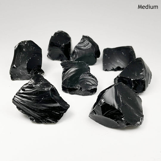 Black Obsidian Rough Chunk-Rocks and Gems Canada
