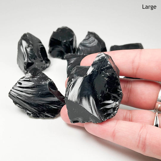 Black Obsidian Rough Chunk-Rocks and Gems Canada