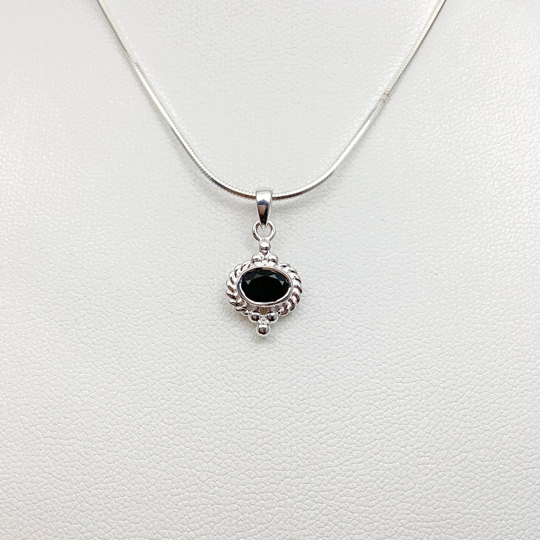 Black Onyx Pendant-Rocks and Gems Canada