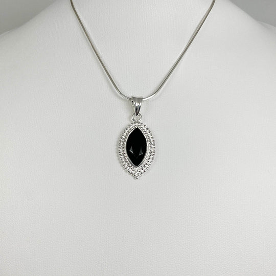 Black Onyx Pendant-Rocks and Gems Canada
