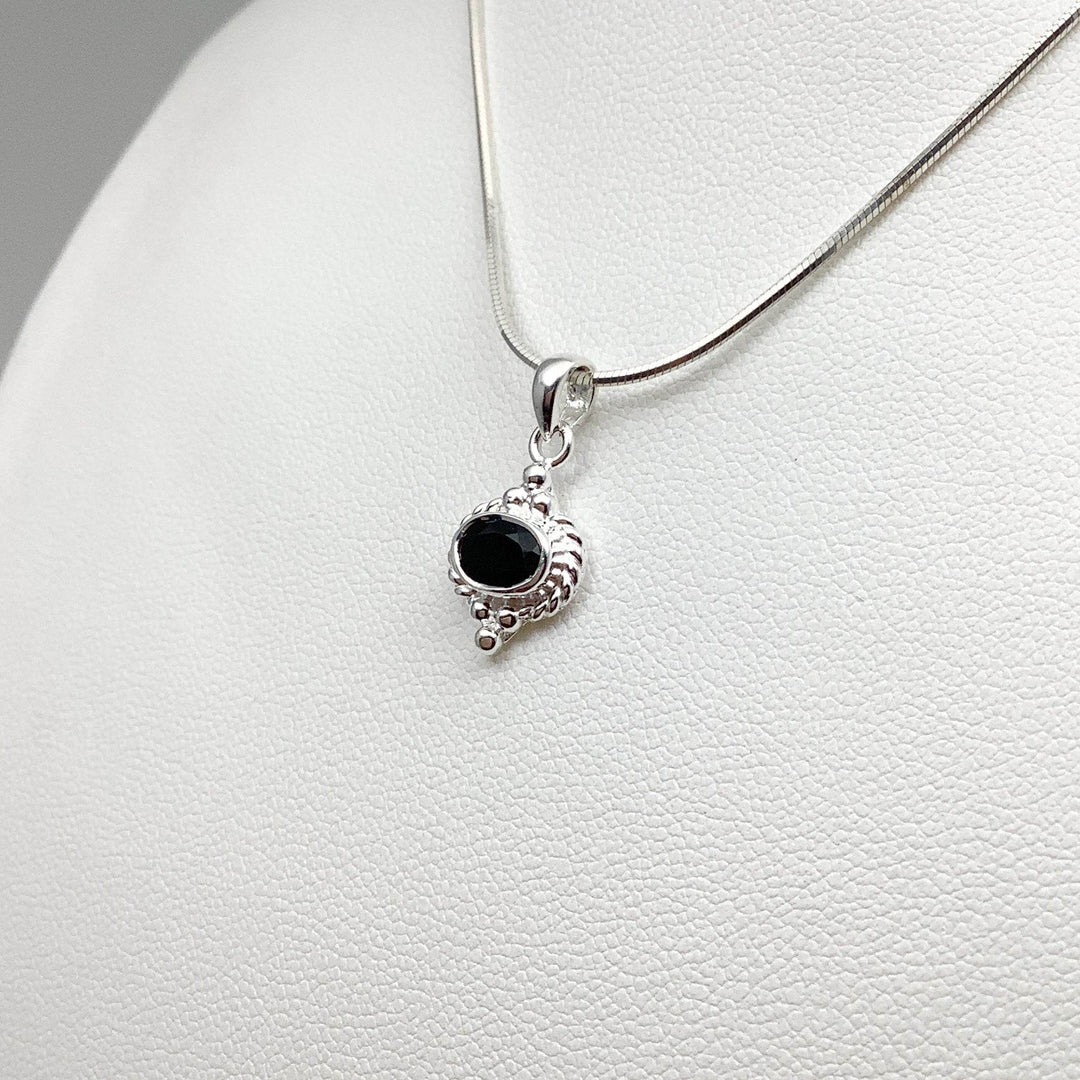 Black Onyx Pendant-Rocks and Gems Canada