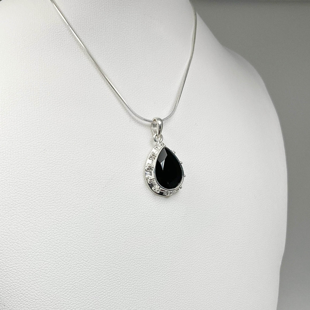 Black Onyx Pendant-Rocks and Gems Canada