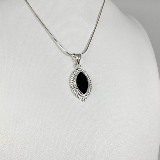 Black Onyx Pendant-Rocks and Gems Canada