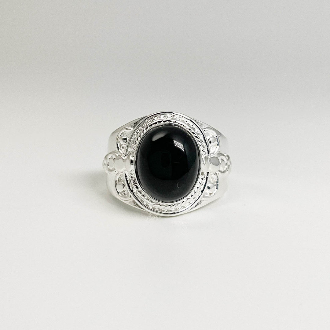 Black Onyx Ring-Rocks and Gems Canada