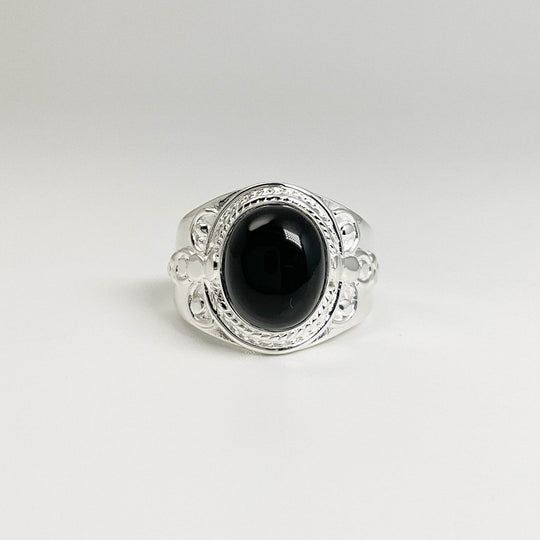 Black Onyx Ring-Rocks and Gems Canada