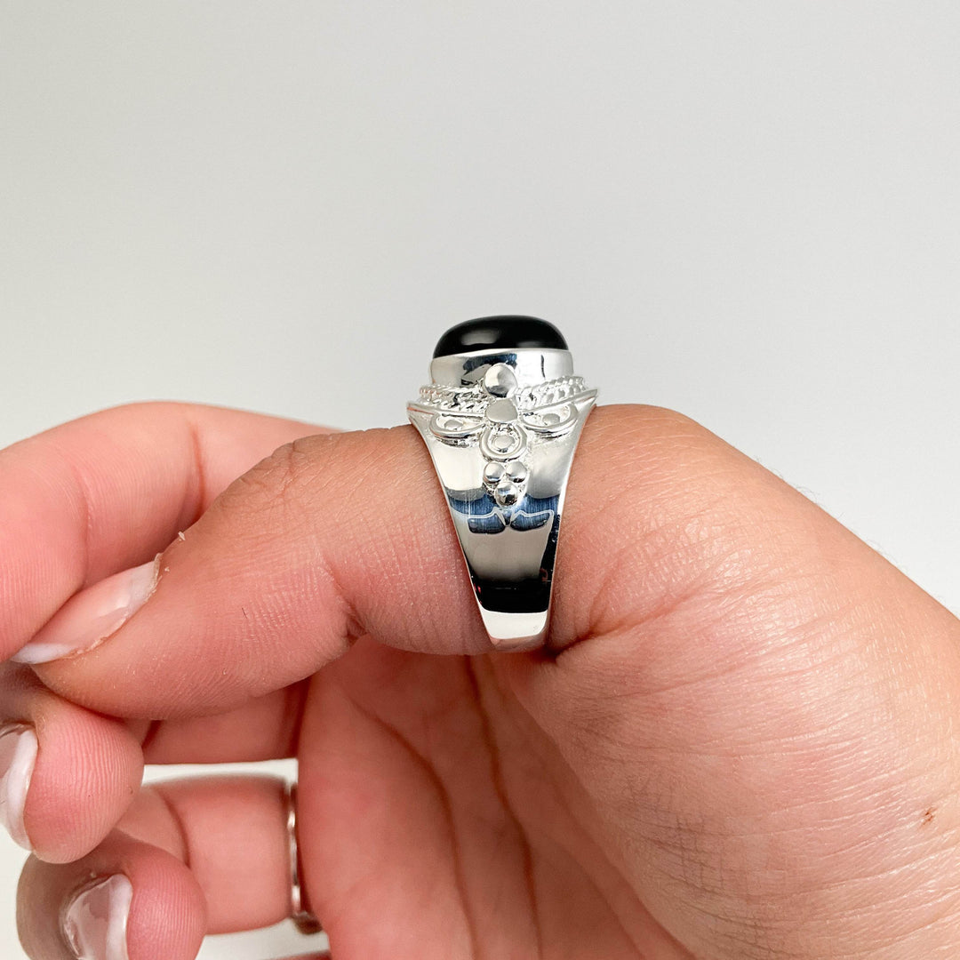 Black Onyx Ring-Rocks and Gems Canada