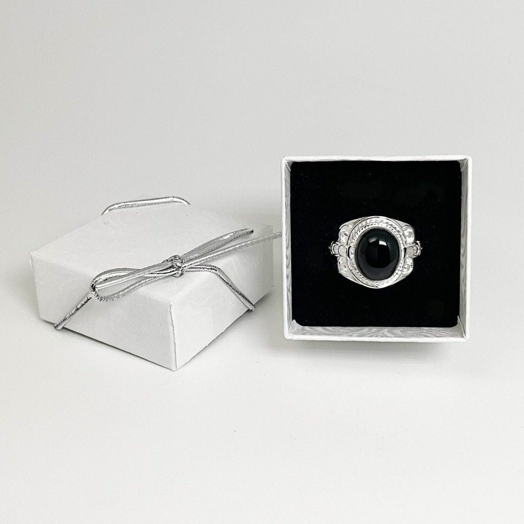 Black Onyx Ring-Rocks and Gems Canada