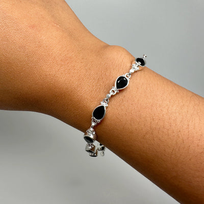 Black Onyx Sterling Silver Bracelet