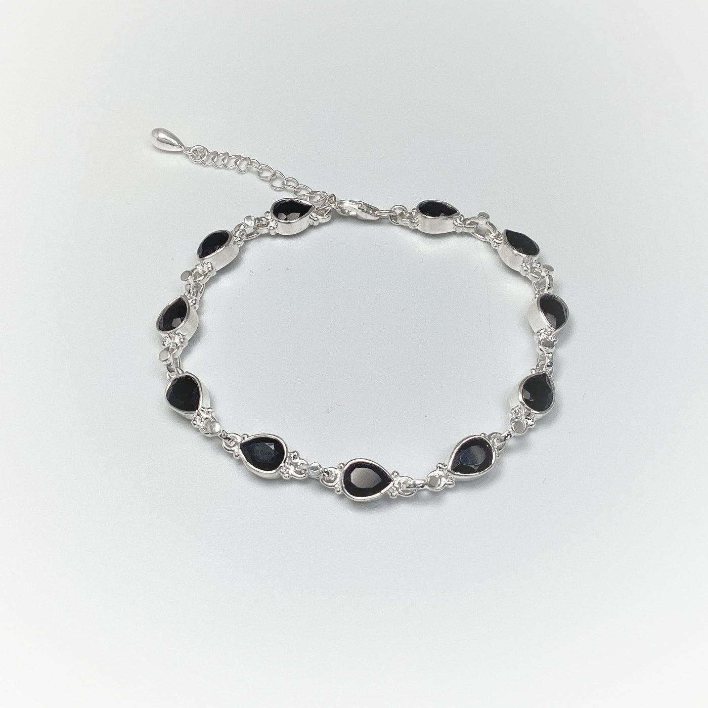 Black Onyx Sterling Silver Bracelet