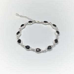 Black Onyx Sterling Silver Bracelet