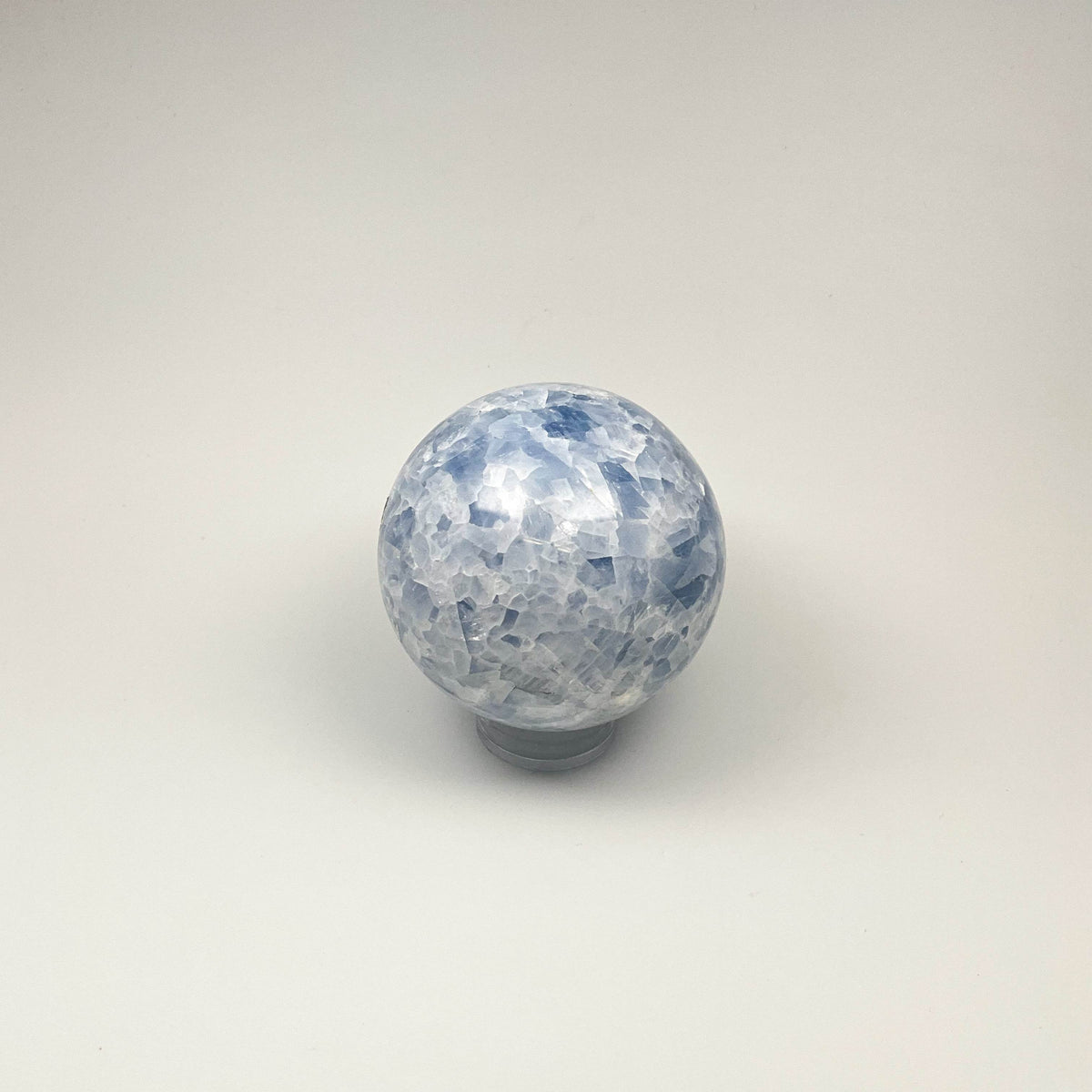 Blue Calcite Sphere-Rocks and Gems Canada