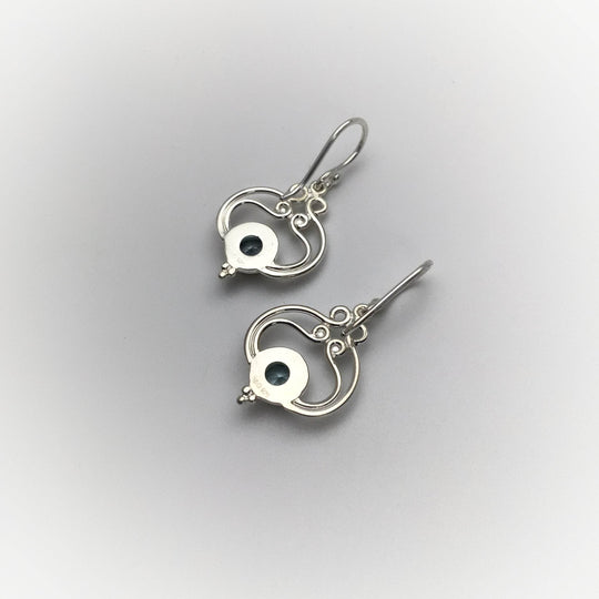 Blue Topaz Dangle Earrings-Rocks and Gems Canada